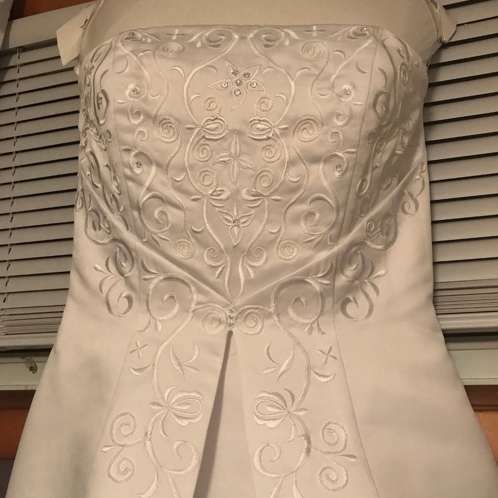 David's Bridal St Tropez Wedding Dress - Picture 2 of 8